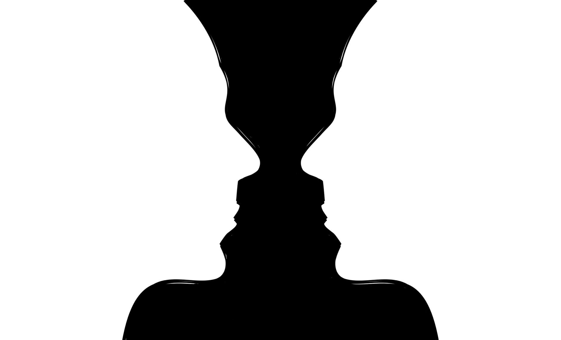 face and vase optical illusion